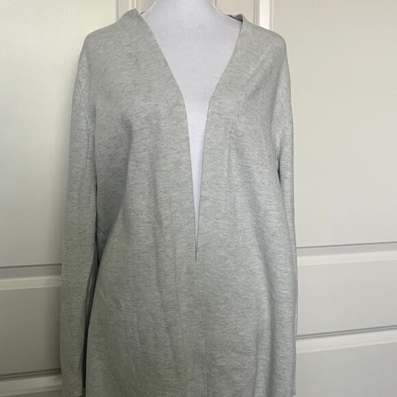 Banana Republic Gray Long Sleeve Open Front Cardigan Sweater Size Medium - Picture 1 of 15